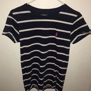 Polo by Ralph Lauren navy striped short sleeve